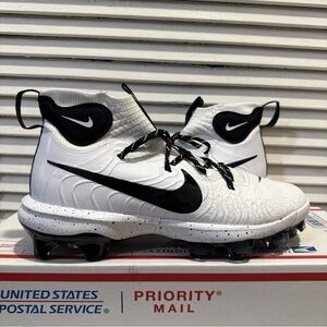 New Nike Alpha Huarache NXT MCS Baseball Cleats White Men’s Size 9 DJ6519-107